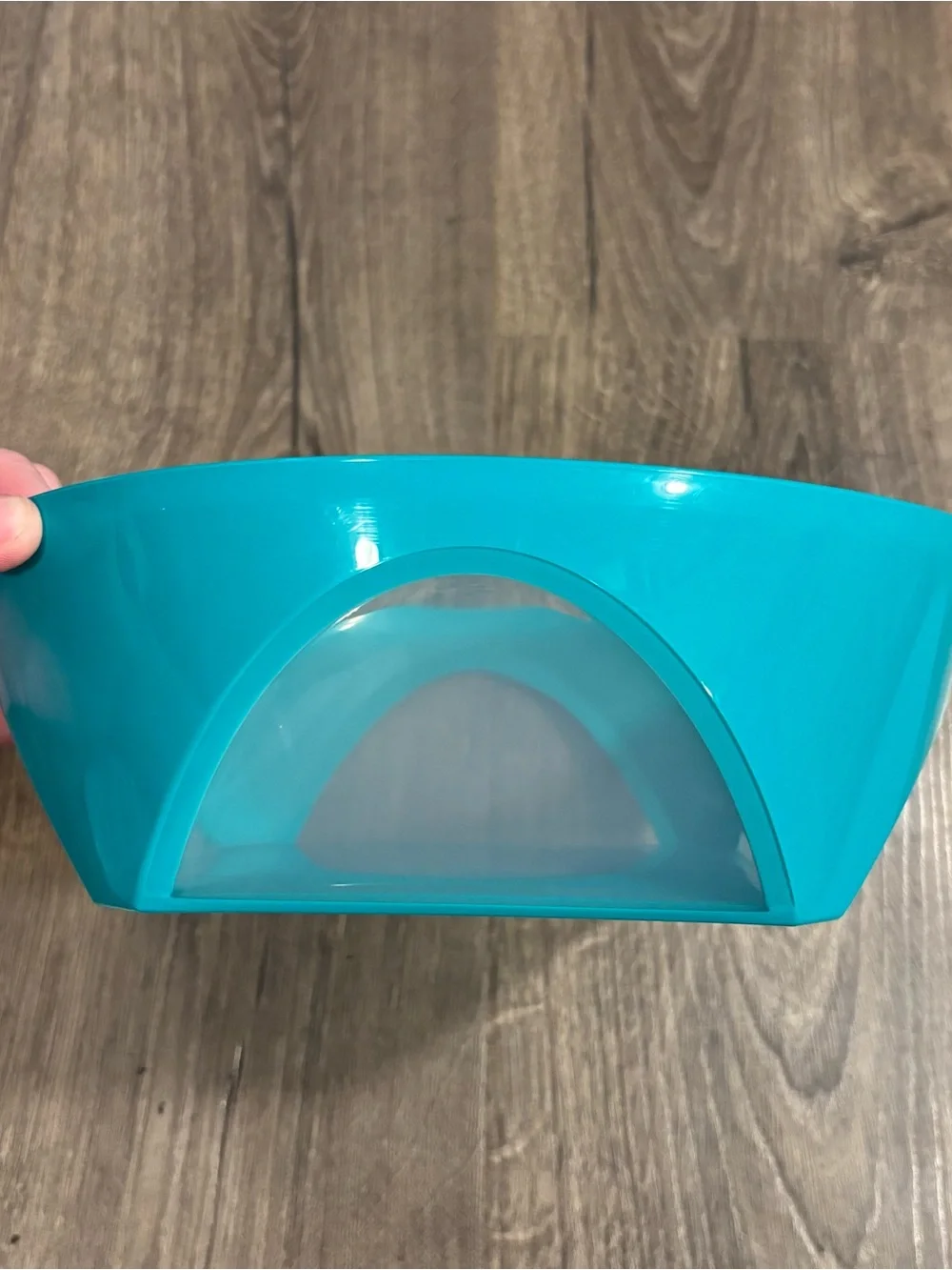 Tupperware Turquoise Vision Bowl w/ Lid 2.5 Liters 10.5 Cups 5551B-3 LIKE NEW